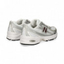 DEPORTIVO MICRO MALLA GRIS+BLANCO