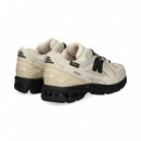 DEPORTIVO PIEL+MALLA NEGRO+BLANCO