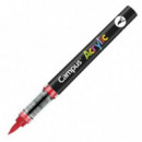Rotuladores Acrílicos Campus Acrylic Punta Pincel Rojo 8 Unidades