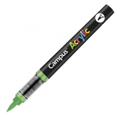 Rotuladores Acr&iacute;licos Campus Acrylic con Punta Pincel Verde Medio 8 Unidades