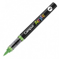 Rotuladores Acrílicos CAMPUS Acrylic con Punta Pincel Verde Medio 8 Unidades
