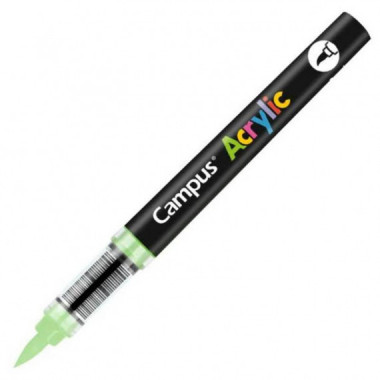 Rotuladores Acr&iacute;licos Campus Acrylic Punta Pincel Verde Claro 8 Unidades