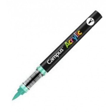 Rotuladores Acr&iacute;licos Campus Acrylic Punta Pincel Verde Oscuro 8 Unidades