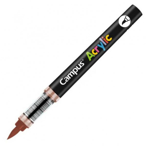 Rotuladores Acrílicos Campus Acrylic Punta Pincel Caja 8 Unidades Marrón