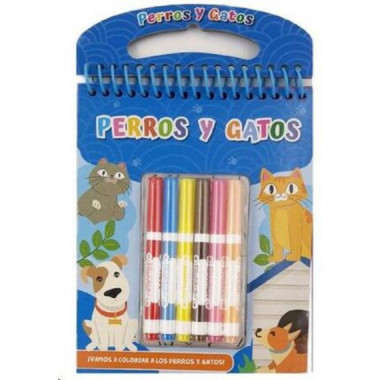 Cuaderno de Colorear con Espiral y Rotuladores 0305