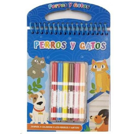 Cuaderno de Colorear con Espiral y Rotuladores 0305