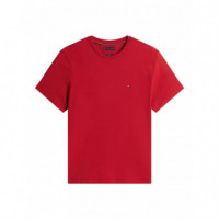 TOMMY HILFIGER - Ess Seasonal Reg Fit Solid Tee - Xld - F|MW0MW39995/XLD