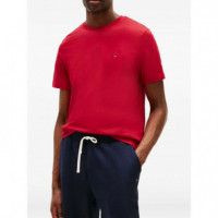 TOMMY HILFIGER - Ess Seasonal Reg Fit Solid Tee - Xld - F|MW0MW39995/XLD