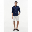 Flex Pop Small Dobby Sf Shirt Carbon Nav  TOMMY HILFIGER