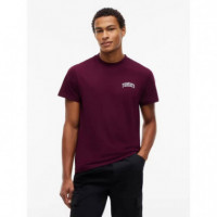 Tjm Slim Tommy Tee Ext Calypso Berry  TOMMY JEANS