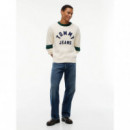 Tjm Reg New Classics Sweater Ext Cream  TOMMY JEANS