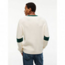Tjm Reg New Classics Sweater Ext Cream  TOMMY JEANS