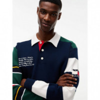 Tjm Reg Tommy Knitted Rugby Ext Dark Blu  TOMMY JEANS