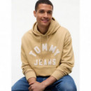 Tjm Rlx New Classic Hoodie Sandy Beige  TOMMY JEANS