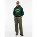 Tjm Rlx New Classic Hoodie Velvet Green  TOMMY JEANS