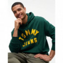 Tjm Rlx New Classic Hoodie Velvet Green  TOMMY JEANS