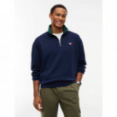 Tjm Rlx Branded Collar Qz Ext Dark Blue  TOMMY JEANS