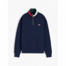 Tjm Rlx Branded Collar Qz Ext Dark Blue  TOMMY JEANS