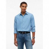 Tjm Reg Dobby Check Shirt Ext Westside B  TOMMY JEANS
