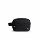 Tjm Daily Pu Washbag Black  TOMMY HILFIGER
