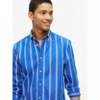 Poplin Ground Stp Rf Shirt Regal Blue /  TOMMY HILFIGER