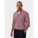 Flex Poplin Tartan Btd Rf Sht Medium Red  TOMMY HILFIGER