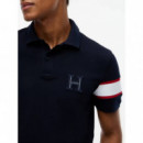 Rwb Capsule Reg Polo Navy Blue  TOMMY HILFIGER