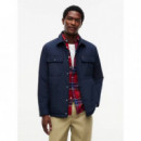 PACKABLE LW SHIRT JACKET NAVY BLUE