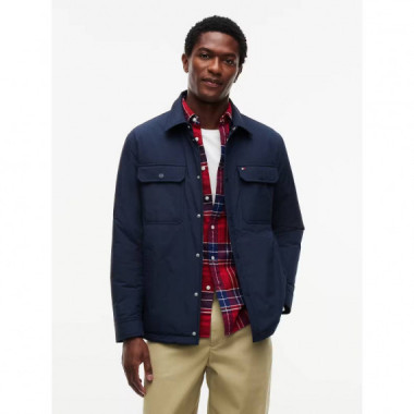 PACKABLE LW SHIRT JACKET NAVY BLUE