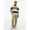 Waffle Cotton Graphic Crew Neck Huntsman  TOMMY HILFIGER