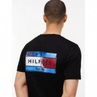 Brand Love Back Flag Graphic Tee Black  TOMMY HILFIGER