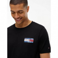 Brand Love Back Flag Graphic Tee Black  TOMMY HILFIGER