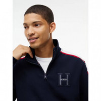 Rwb Pique H Bagde Reg Zt Navy Blue  TOMMY HILFIGER