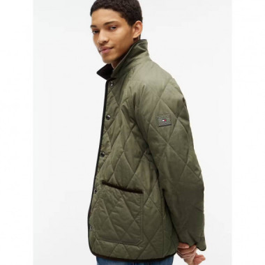 QUILTED LINER JACKET GHOST FERN