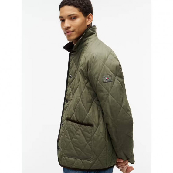 QUILTED LINER JACKET GHOST FERN