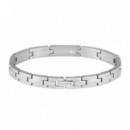 PULSERA STENCIL PLATEADA