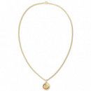 COLLAR COMPASS DORADO