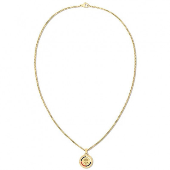 COLLAR COMPASS DORADO