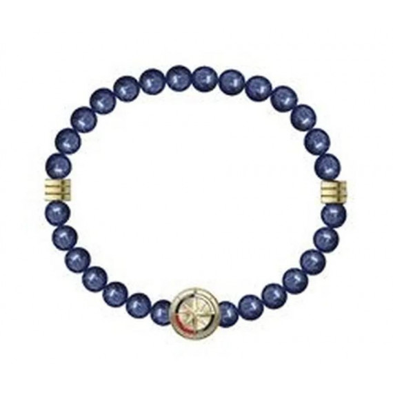 PULSERA COMPASS CUENTAS AZULES
