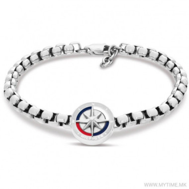 PULSERA COMPASS PLATEADA