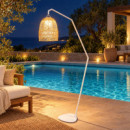 Lámpara de Pie Santorini Recargable con Pantalla de Fibras Naturales Essentials®  ESSENTIALS