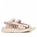 Xti Sandalia de mujer 145463- BEIGE