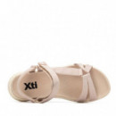 Xti Sandalia de mujer 145463- BEIGE