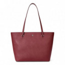 Bolso tote Karly mediano de piel cruzada