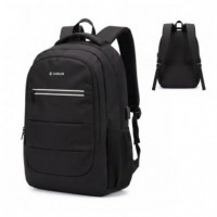 SUBBLIM Mochila City Plus 26L Negra Puerto Usb/ Repelente Al Agua/ Reflectante/ Cinta para Trolley