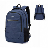 SUBBLIM Mochila City Plus 26L Azul Puerto Usb/ Repelente Al Agua/ Reflectante/ Cinta para Trolley