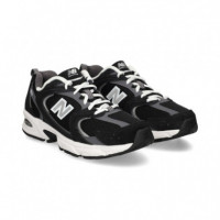 Deportivo Ante+malla Gris+negro  NEW BALANCE