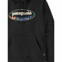 PATAGONIA - M's '95 Oval Logo Uprisal Hoody - BKLO - 39724/BKLO