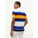 Varied Roadmap Stripe Reg Polo Blue Stri  TOMMY HILFIGER