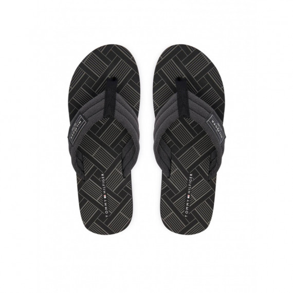 Flag Patch Beach Sandal Black  TOMMY HILFIGER